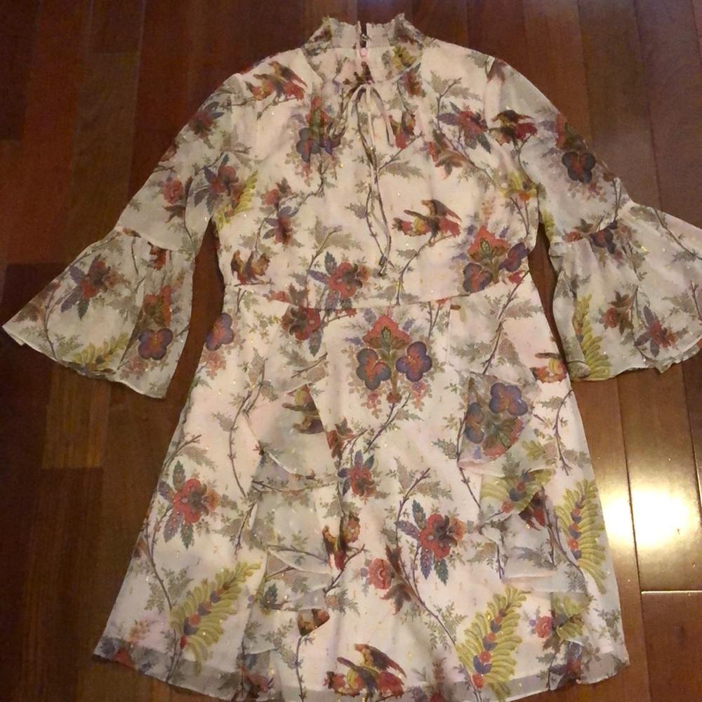 Ted Baker romantic pink floral dress